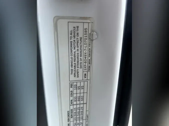 2020 Peterbilt 579