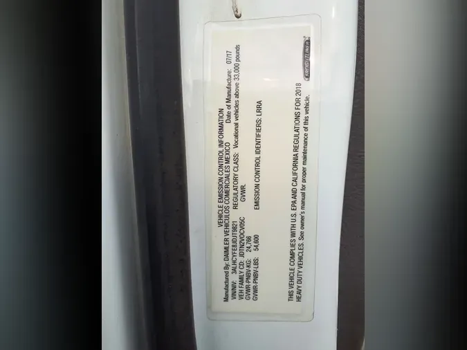 2018 FREIGHTLINER/MERCEDES M2 1067de89572b019383f2b536451e0d9cff2