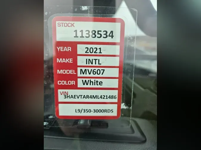 2021 International MV607