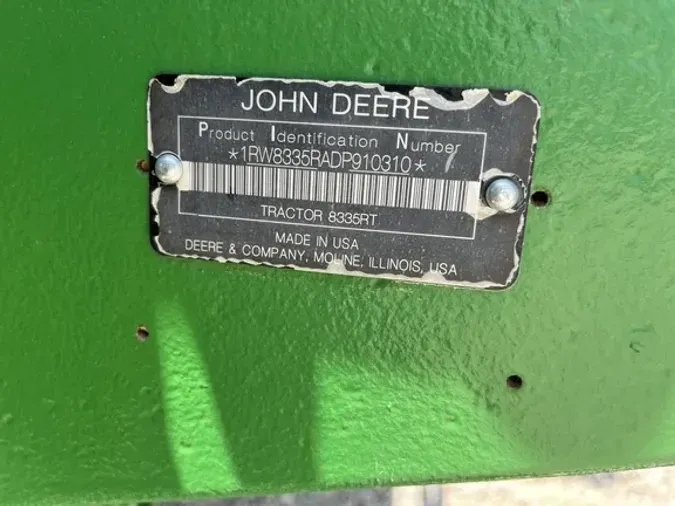 2014 John Deere 8335RT