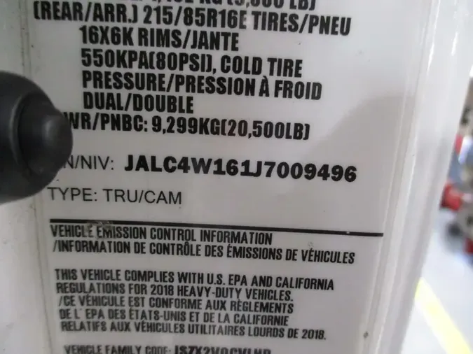 2018 ISUZU NPR HD