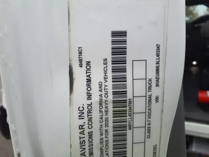 2020 NAVISTAR INTERNATIONAL MV607 (4X2)