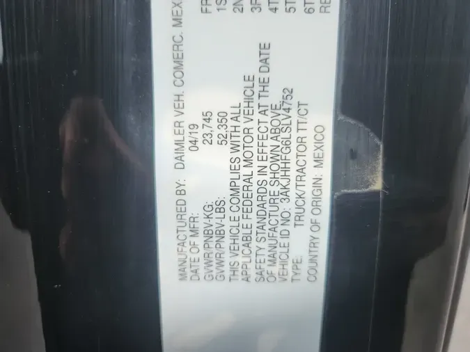 2020 FREIGHTLINER/MERCEDES NEW CASCADIA PX12664