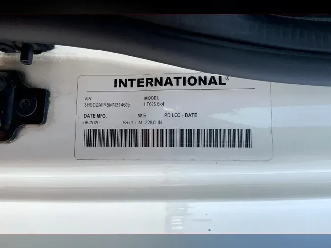 2021 INT LT625 6x4