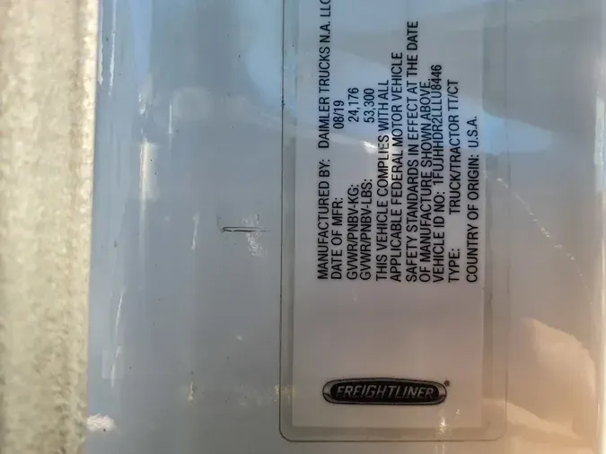 2020 FREIGHTLINER/MERCEDES NEW CASCADIA PX1266484288bea04f5e817b1d44272caa3786f