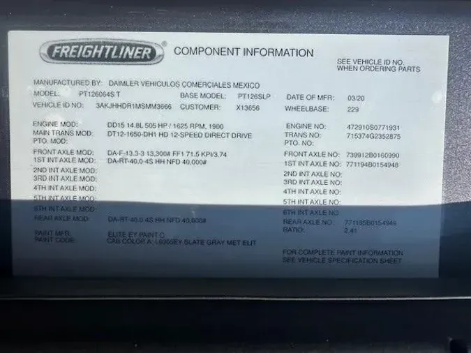 2021 Freightliner Cascadia8504865149ad134012e044bc486fb1b3