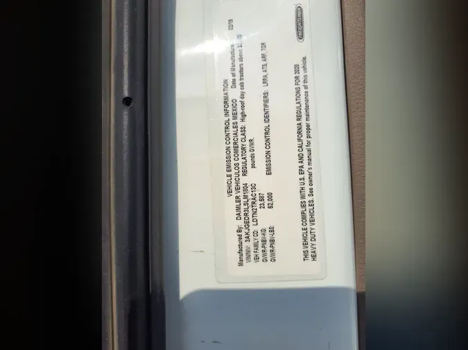 2020 FREIGHTLINER/MERCEDES CASCADIA 125