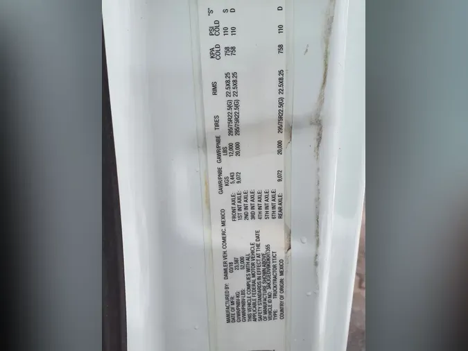 2019 FREIGHTLINER/MERCEDES CASCADIA 125