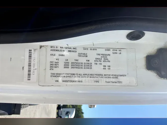 2019 INT LT625 6x4