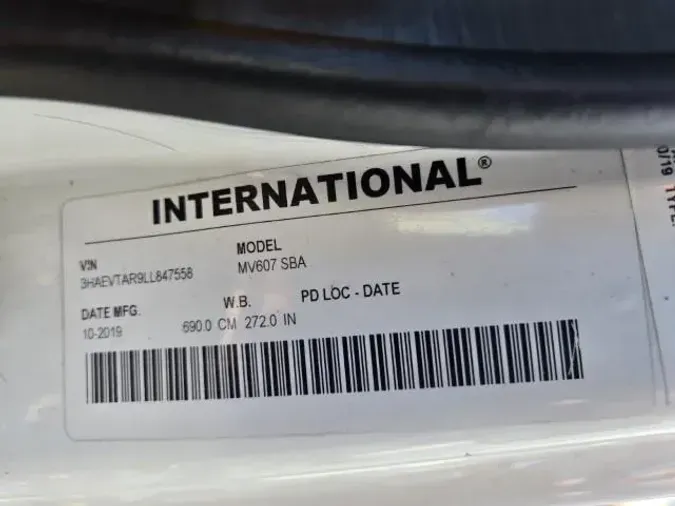2020 International MV607