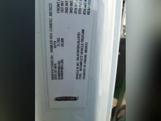 2020 FREIGHTLINER/MERCEDES M2 106864a5d6d8e8513da6fd199a36c86a6d4