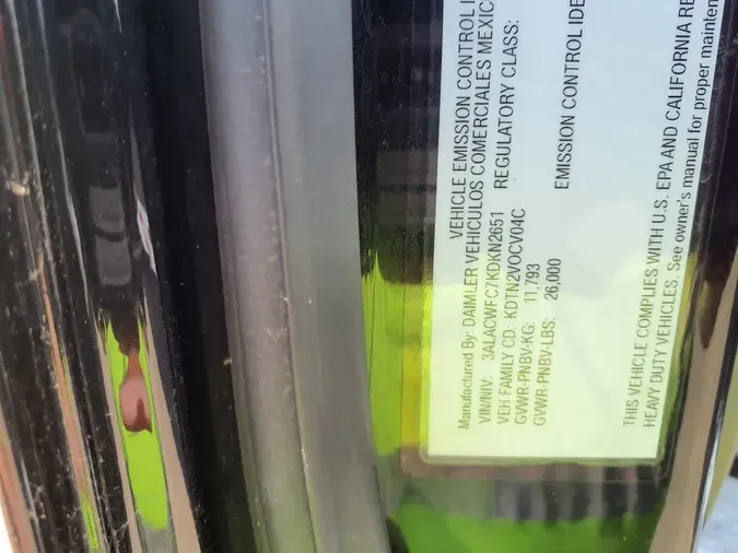 2019 FREIGHTLINER/MERCEDES M2 106