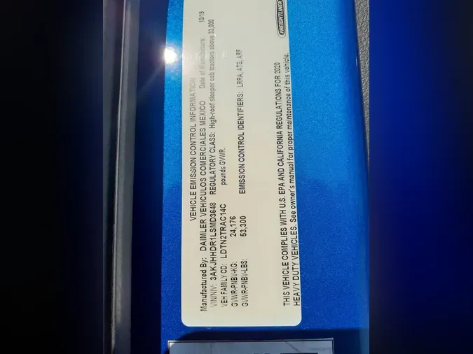 2020 FREIGHTLINER/MERCEDES NEW CASCADIA PX12664865c0e43c7e2e9e07493f94faec5b3d6