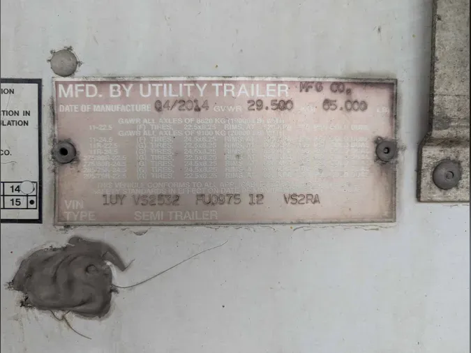 2015 UTILITY Reefer