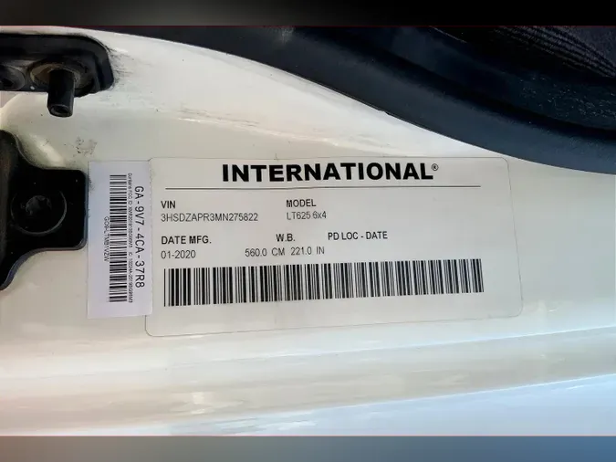 2021 INT LT625 6x4