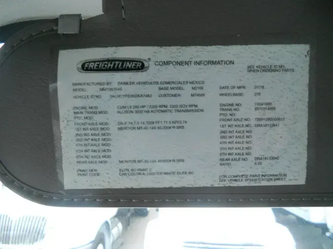 2019 Freightliner Business Class M2 106