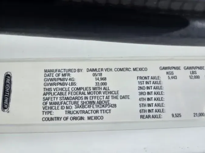 2019 Freightliner Business Class M2 11287ec0721a4812d2af5e46878052b38a8