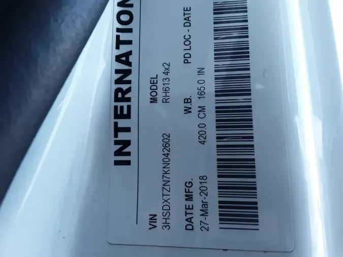 2019 NAVISTAR INTERNATIONAL RH613 DAYCAB S/A88ad2745549a8d0d039e6b13758da894