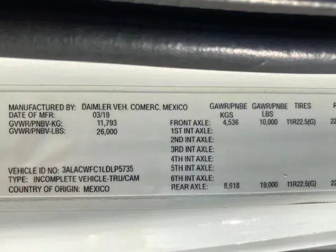 2020 Freightliner Business Class M2 106