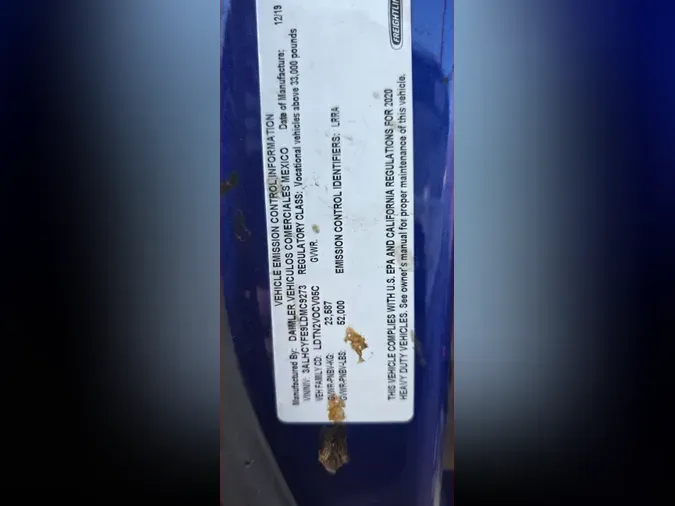 2020 FREIGHTLINER/MERCEDES M2 106