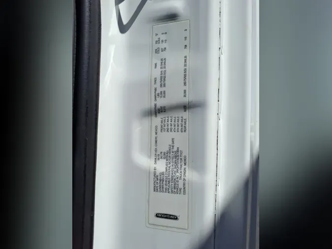 2020 FREIGHTLINER/MERCEDES NEW CASCADIA 116
