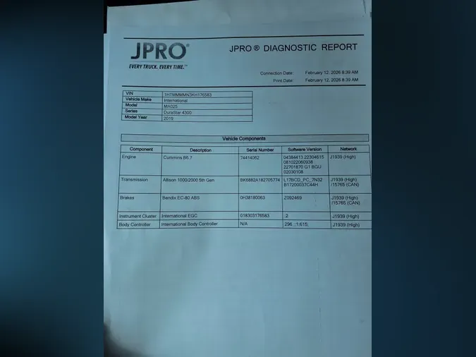 2019 NAVISTAR INTERNATIONAL 43008b03ef94348577d0eb861db7cf73059e