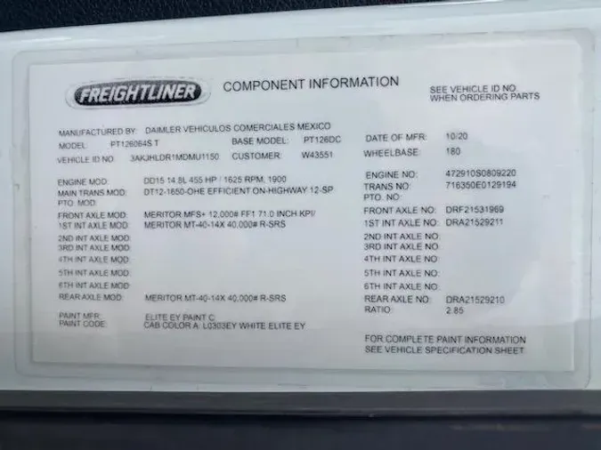 2021 Freightliner Cascadia