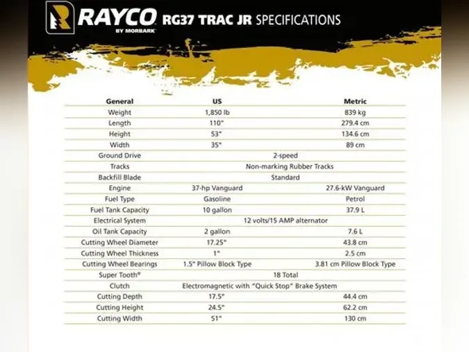 2022 Rayco RG37 TRAC JR8c77cc0b6b362be0ecf7e74d54b67be5