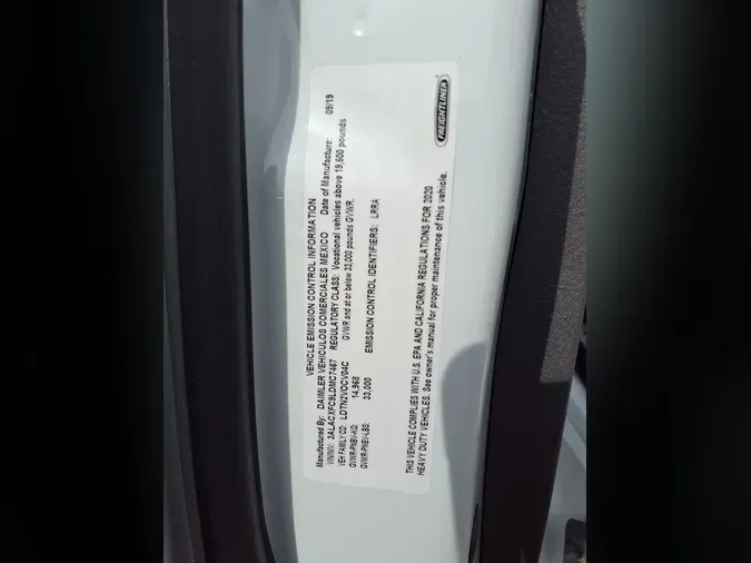 2020 FREIGHTLINER/MERCEDES M2 1068d0cca4b216ff245c326e077157e3f33