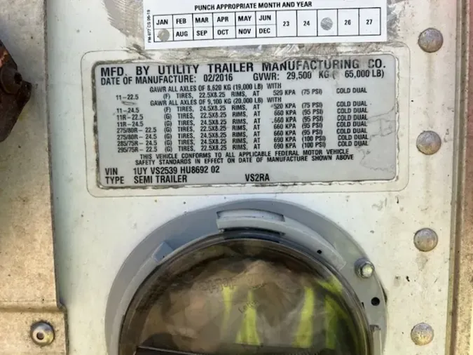 2017 UTILITY TRAILERS VS2DX 53/102/162