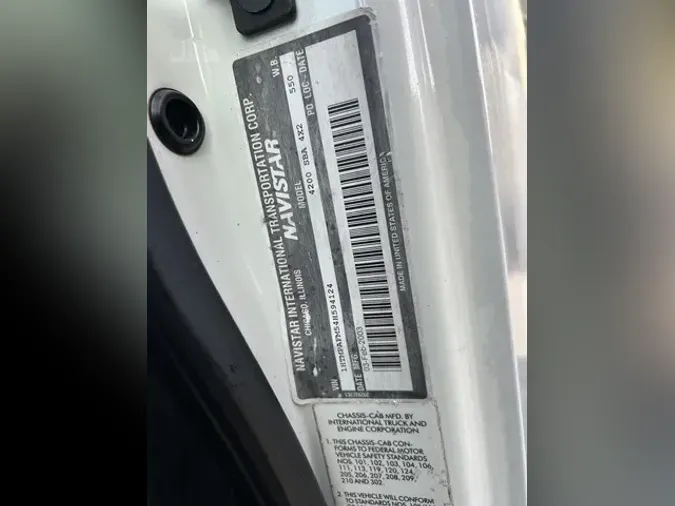 2004 INTERNATIONAL DURASTAR 4200