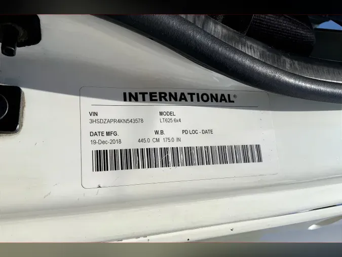 2019 INT LT625 6x4