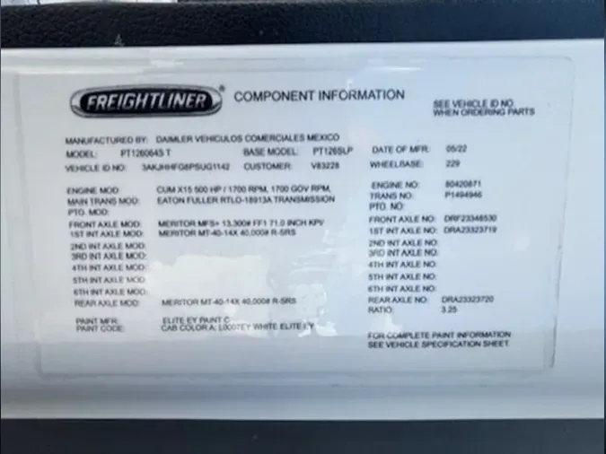 2023 Freightliner Cascadia 126