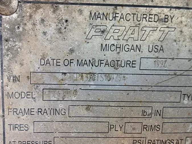 1996 PRATT 912ccef4f5c8d7eb0ec8c74f966b52a4