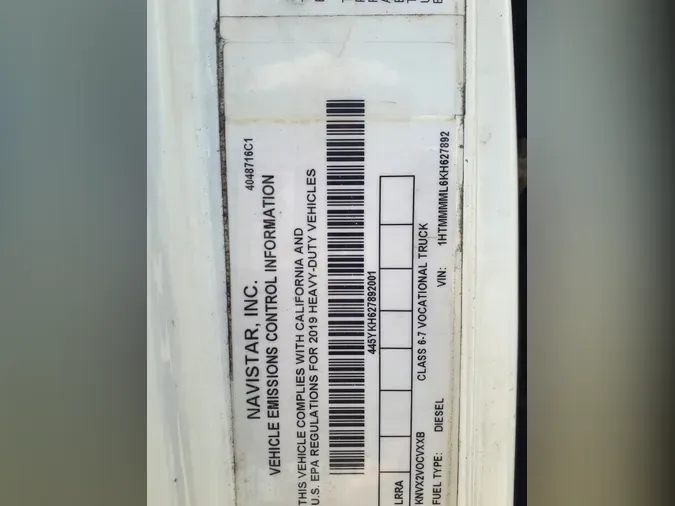 2019 NAVISTAR INTERNATIONAL 4300
