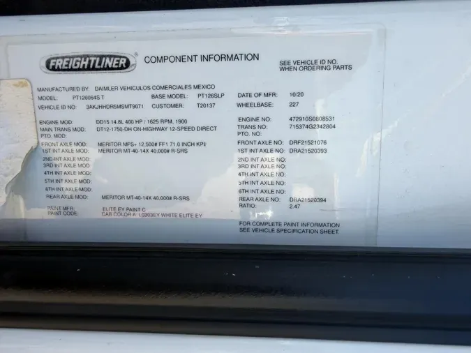 2021 Freightliner Cascadia