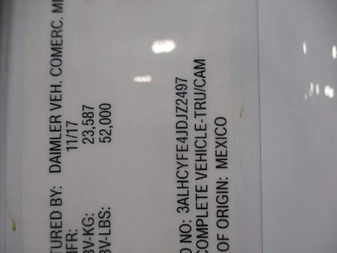 2018 FREIGHTLINER/MERCEDES M2 106