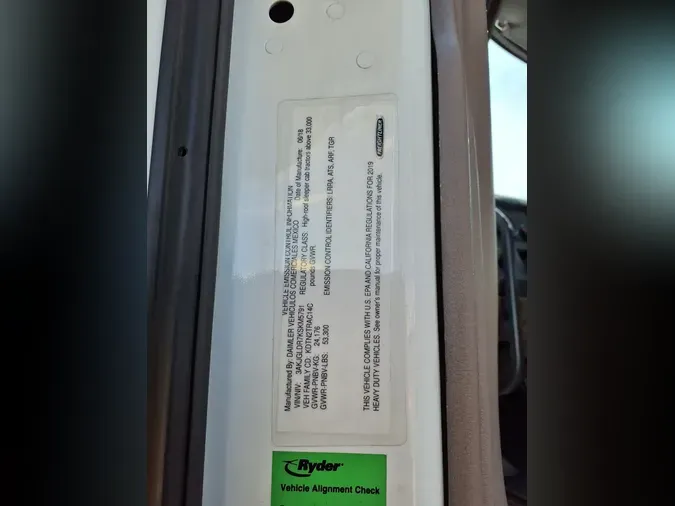 2019 FREIGHTLINER/MERCEDES CASCADIA 125