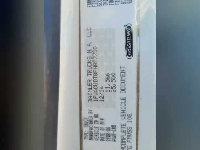 2015 Freightliner Business Class M2 106