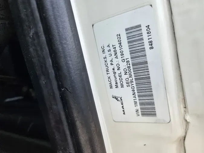 2020 MACK ANTHEM AN64T