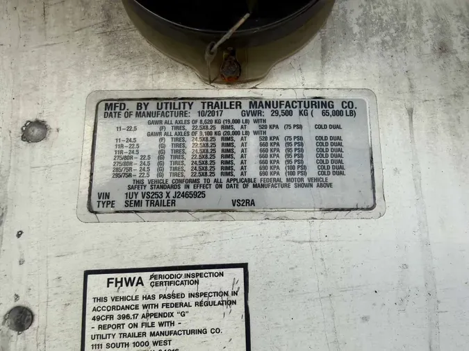 2018 UTILITY VS2RA94def6e71ff720d6eb680bb746a1ce51