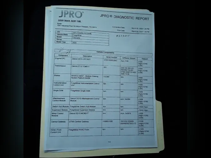 2020 FREIGHTLINER/MERCEDES NEW CASCADIA PX12664