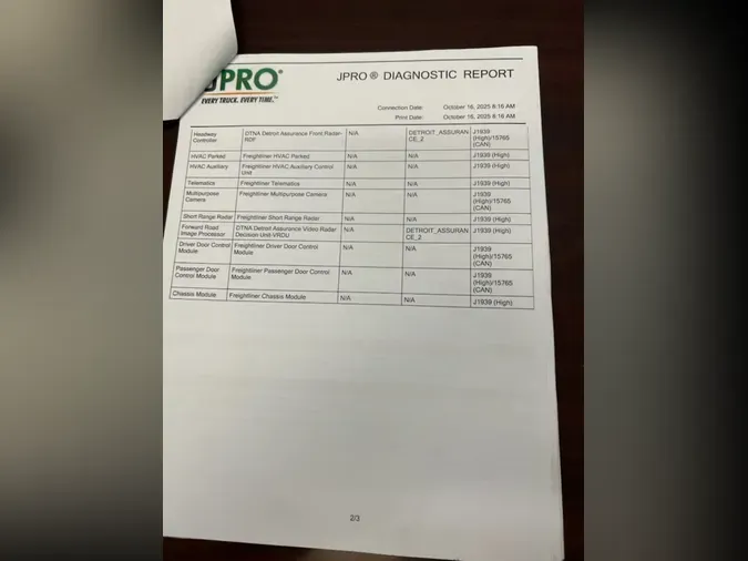 2020 FREIGHTLINER/MERCEDES NEW CASCADIA 116