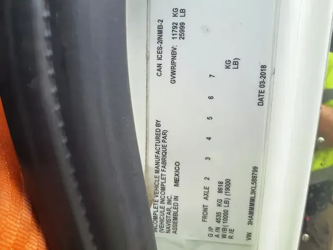 2019 NAVISTAR INTERNATIONAL 43009660795eea6b2f5b2dbb03141fd55a6e