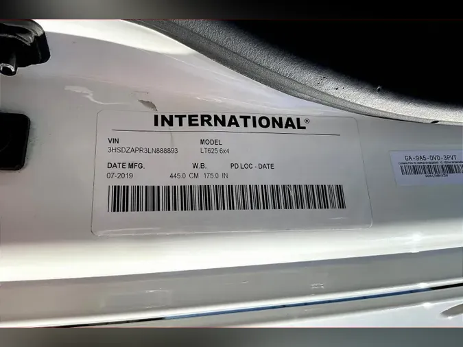 2020 INT LT625 6x4