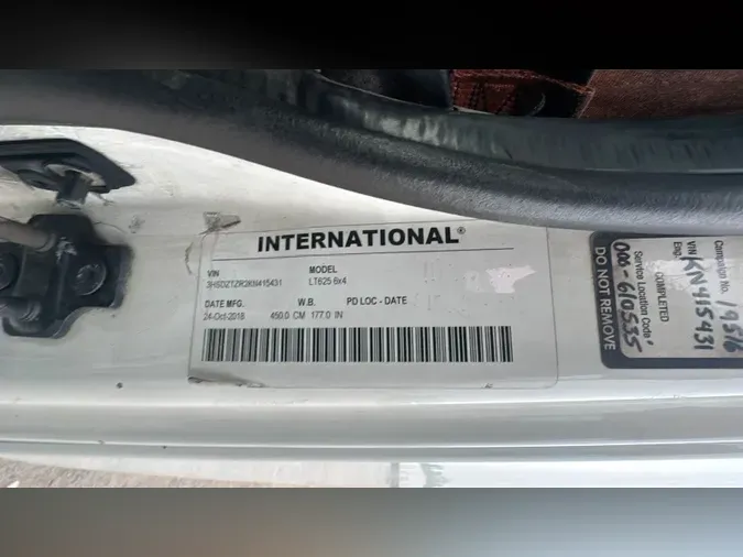 2019 International LT