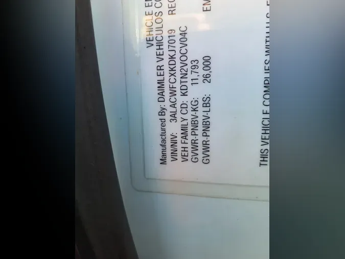 2019 FREIGHTLINER M2 10699fac05f9af46b072bedbd5b0b24e10f