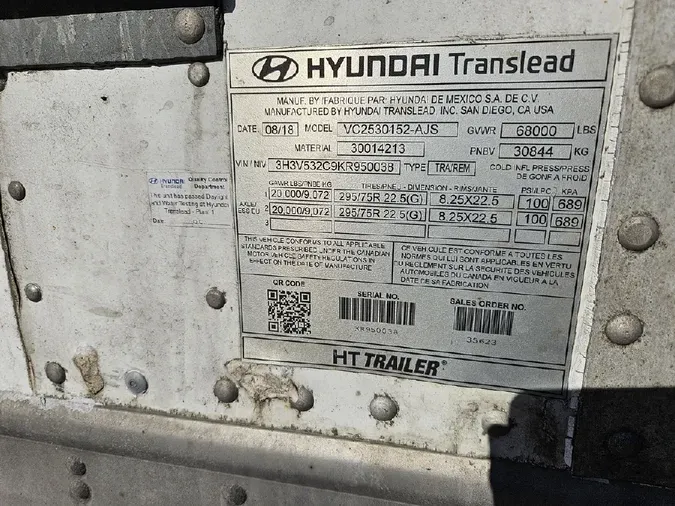 2019 HYUNDAI Dry Van