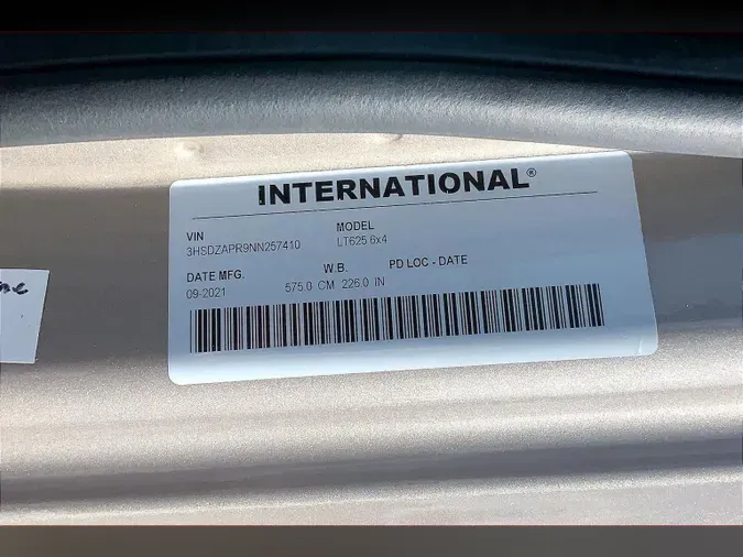 2022 INT LT625 6x4
