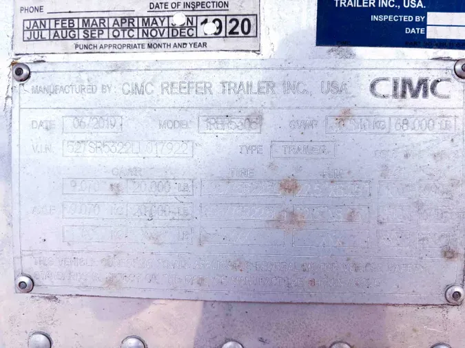 2020 VANGUARD VAN - REF
